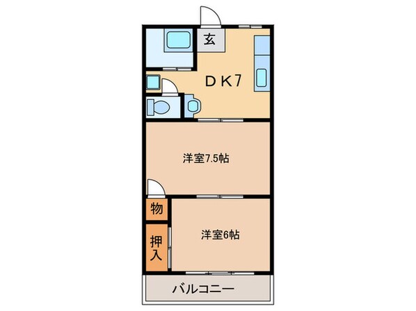 オレンジ.ＨＩＬＬ Ｔの物件間取画像